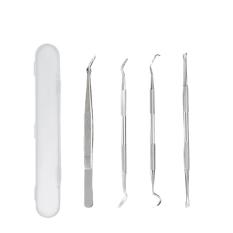 Manufacturer'S Ready-Made Stainless Steel Dental Tools Double-Headed Tooth Stains And Calculus Cleaning Set Household Oral Care Tools - Image 5