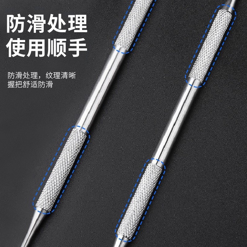 Manufacturer'S Ready-Made Stainless Steel Dental Tools Double-Headed Tooth Stains And Calculus Cleaning Set Household Oral Care Tools - Image 3