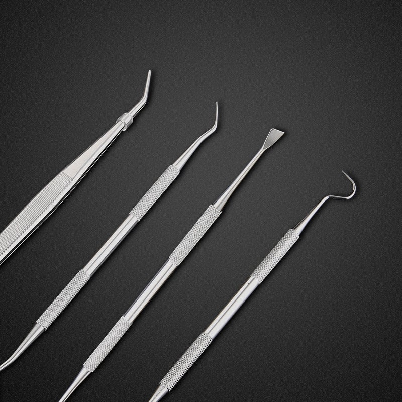 Manufacturer'S Ready-Made Stainless Steel Dental Tools Double-Headed Tooth Stains And Calculus Cleaning Set Household Oral Care Tools - Image 4