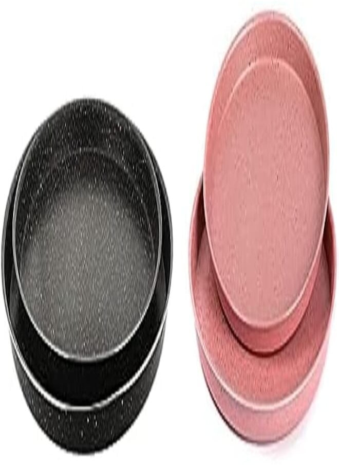 LAZORD Lazord granite pizza tray set (2 pieces, 26 x 30, black) + Granite pizza tray set - 2 piece - size 26, 30 - cashmere 