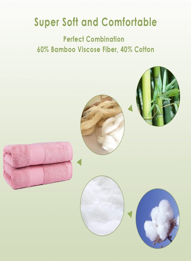 CANFOISON Extra Large Bath Towel Sheets for Body, Sensitive Skin, Adult Kids Baby Luxury Super Soft Highly Absorbent Oversized Towels 35" x 70" 1 Pack Pink - Image 5