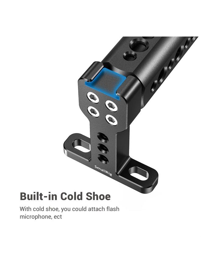 SmallRig Camera Top Handle Cheese Handle Grip with Built-in Shoe Mount for Camera Rig, Camera Cage 1638B - Image 5