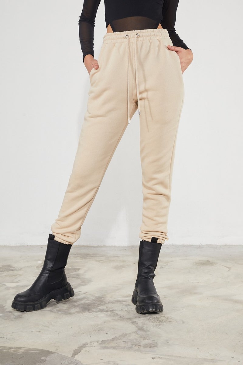Twenty3 Women's Basic 3 Thread Raised Elastic Legs Thick Jogger Sweatpants  - Image 3
