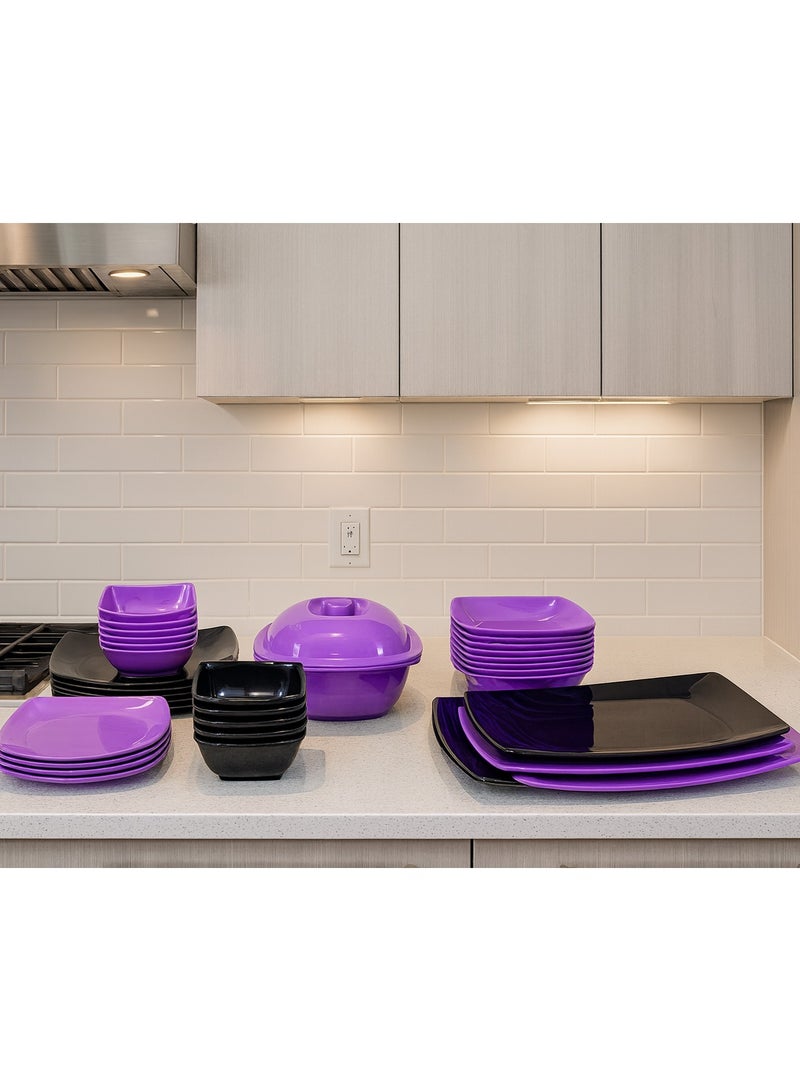 طقم ميلامين مستورد أستايل مليزي38  قطعة