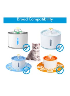 NIBEMINENT 8 Piece Cat Active Carbon Water Fountain Filter H44644-8-LY White  - Image 2
