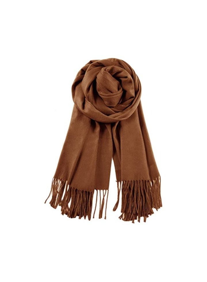 Show Winter Scarf Classic Solid Warm Soft Large Muffler Wrap Shawl Scarves For Men Women