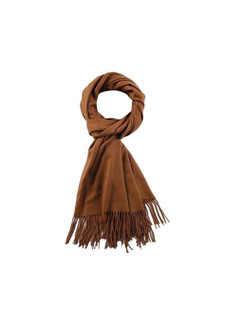 Show Winter Scarf Classic Solid Warm Soft Large Muffler Wrap Shawl Scarves For Men Women
