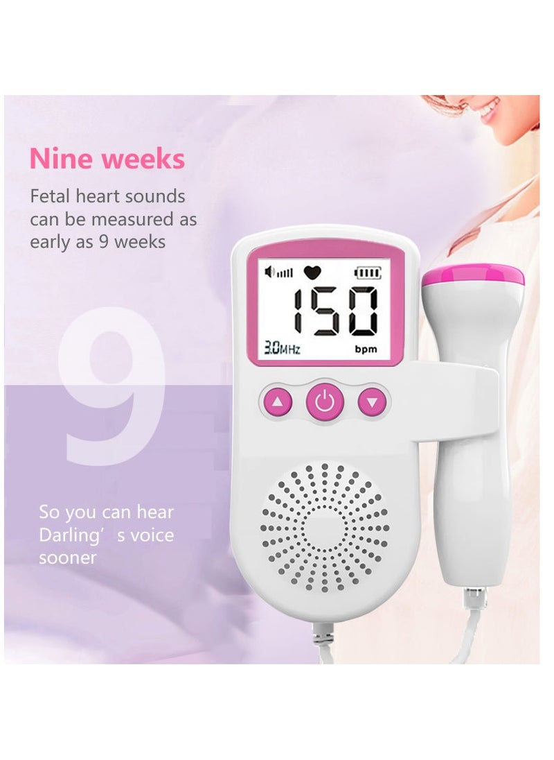 Generic Home Portable Doppler Fetal Heart Rate Monitor Suitable For Pregnant Women  - Image 1