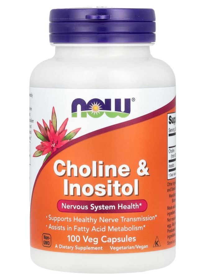 now Choline & Inositol 100 Veg Capsules
