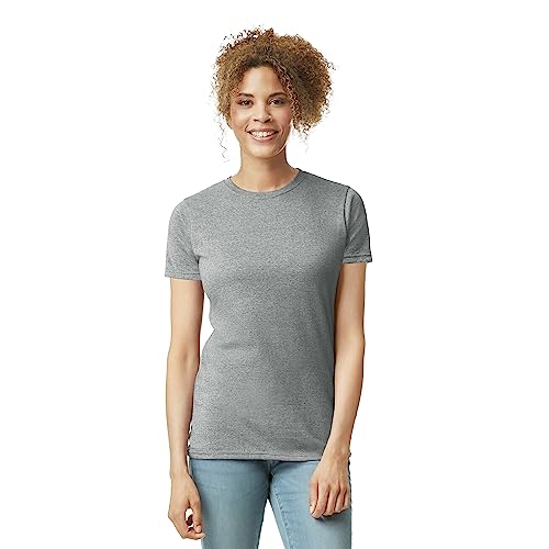 Gildan Women's Softstyle Cotton T-Shirt, Style G64000L, Multipack, Sport Grey (2-Pack), X-Large - Image 2