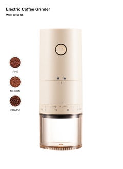 ULHYC Portable Electric Coffee Grinder with 38 Level External Adjustment  - Image 1