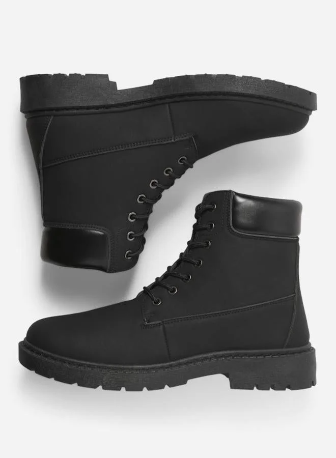 جاك اند جونز بوت بطول الكاحل بأربطة