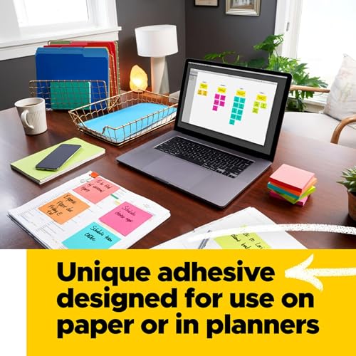 Post It Post-it Pop-up Notes, 3 Sticky Note Pads, 3 x 3 in., School Supplies, Office Products, Accordion Sticky Notes Work with Pop-Up Note Dispenser, Green and Yellow Colors - Image 5
