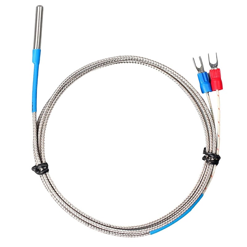 K Type Thermocouple Probe 5 Meters Stainless Steel Temperature Sensor Braided Cable - Image 1