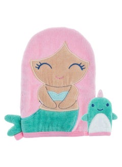 Stephen Joseph Bath Mitt With Finger Puppet Mermaid  - Image 2