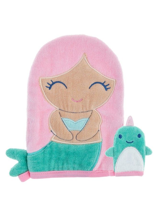 Stephen Joseph Bath Mitt With Finger Puppet Mermaid - Image 2