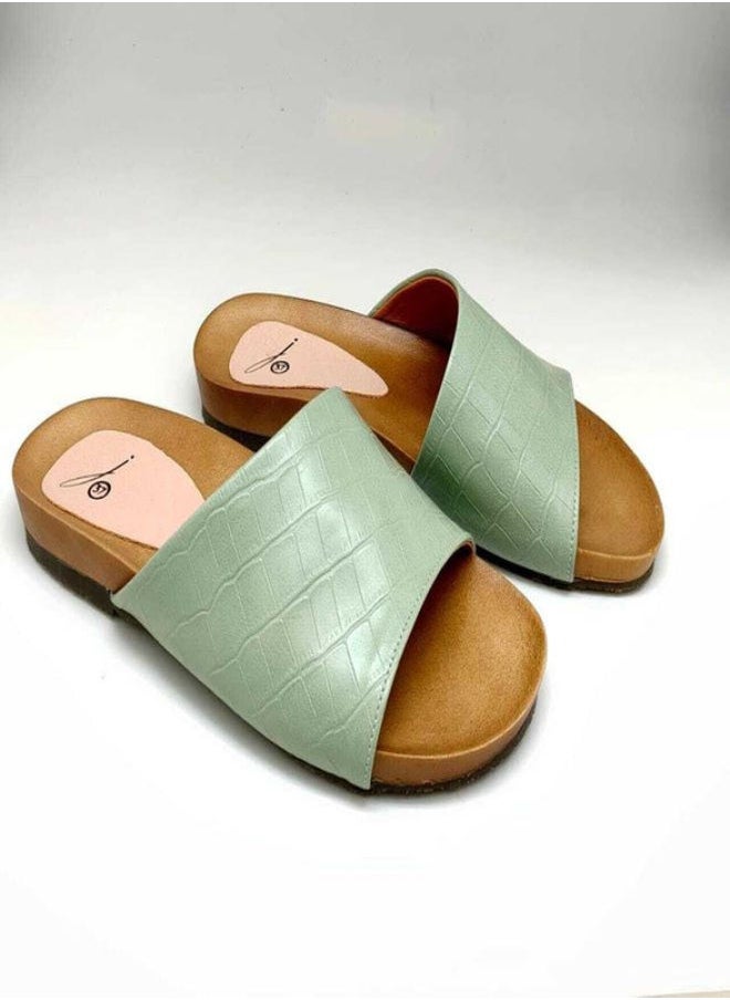 Mr.joe Women Slipper-Green  - Image 1
