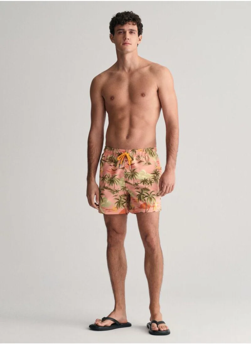 GANT Gant Hawaii Print Swim Shorts