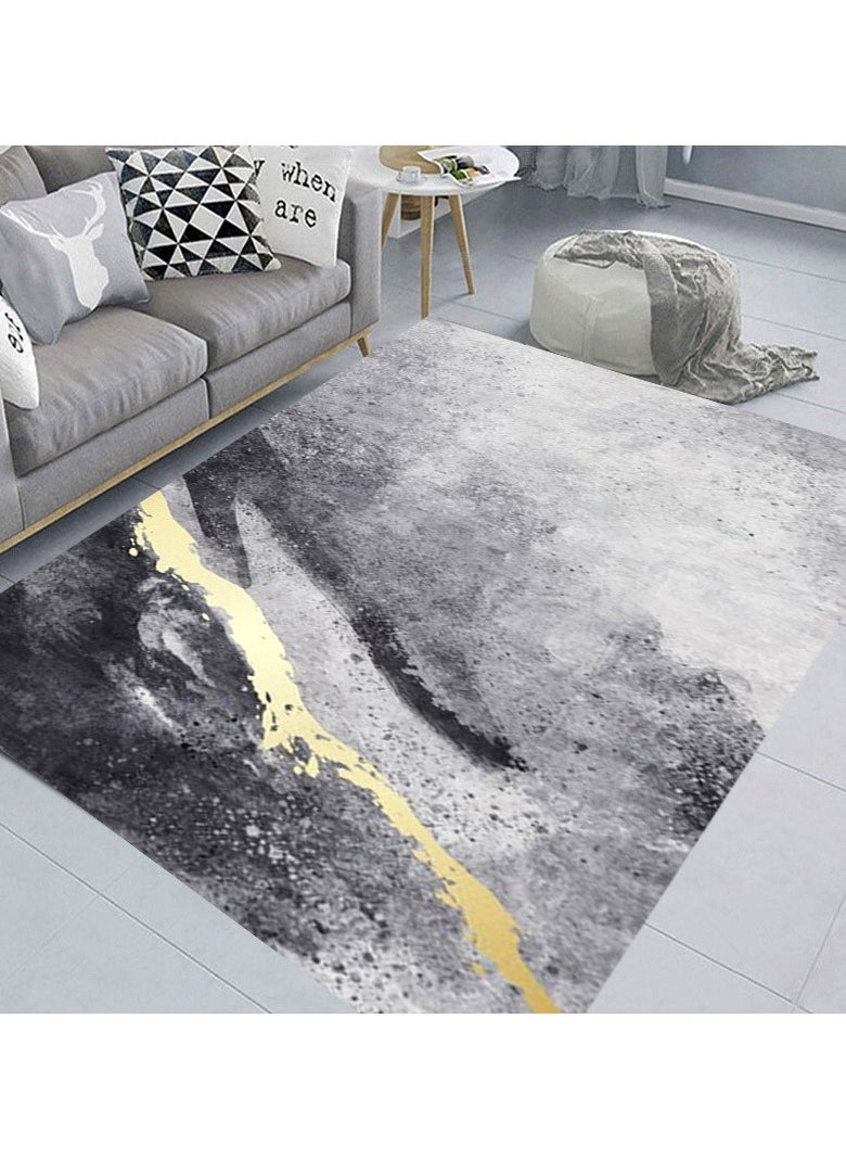 Squality Polyester Fiber Rectangular Simple And Comfortable Carpet(Carpet Only)