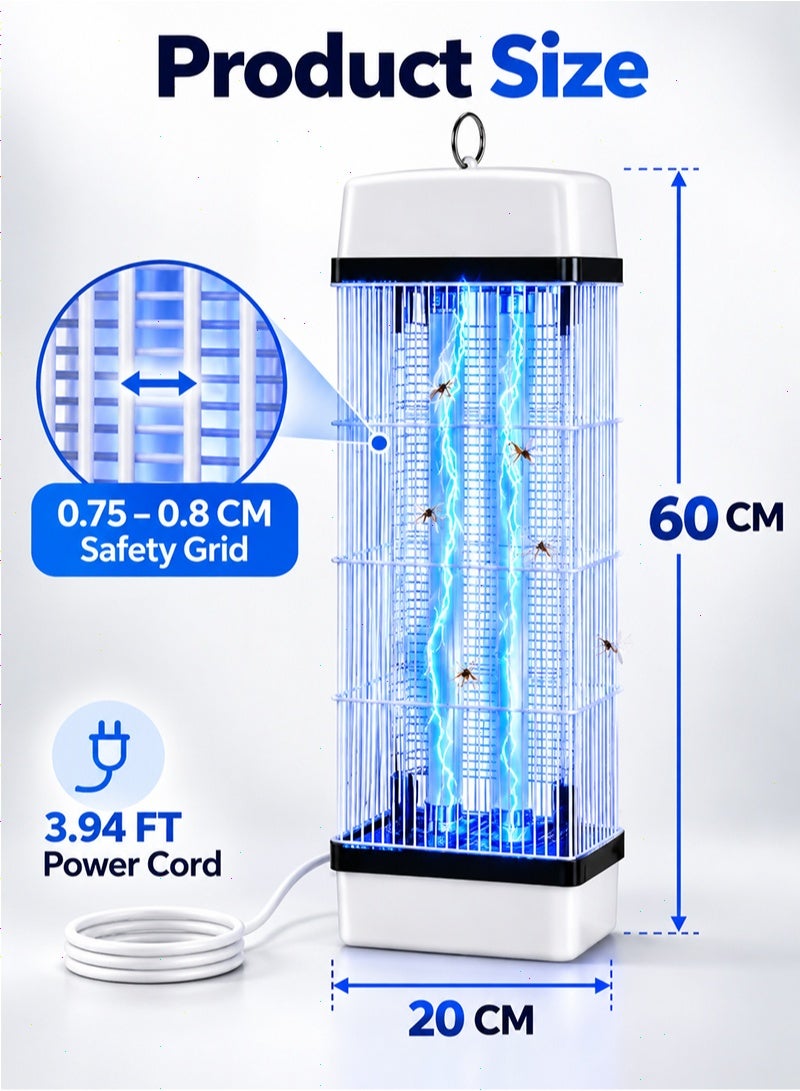 Pomefar Electric Mosquito Killer, Insect Killer, Best Killer of Mosquitoes and Flying Insects, High-Power UV Light Bug Zapper Effective Insect Control for Home, Patio, Backyard, Camping - Image 2
