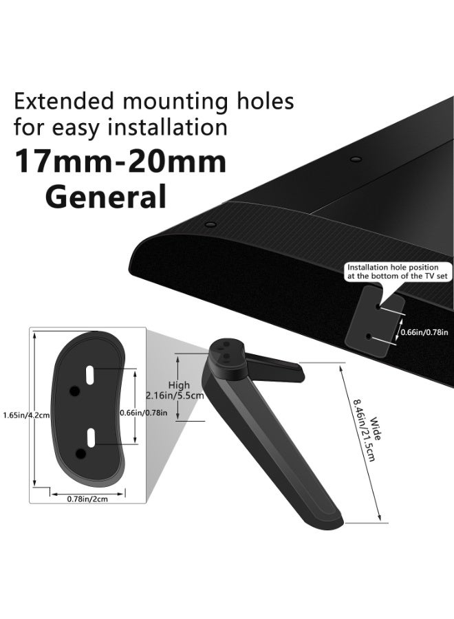 Desktop universal TV Base Black Stand(Only applicable to TVs with mounting holes at the back of the TV) - Image 4
