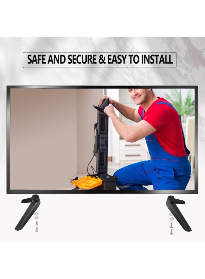 Desktop universal TV Base Black Stand(Only applicable to TVs with mounting holes at the back of the TV) - Image 3