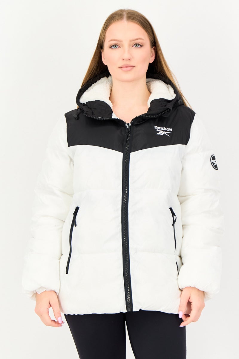 Reebok Women Sportswear Fit Outdoor Jacket, White - Image 1
