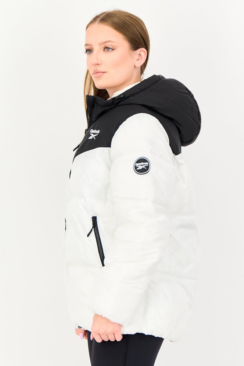 Reebok Women Sportswear Fit Outdoor Jacket, White - Image 2