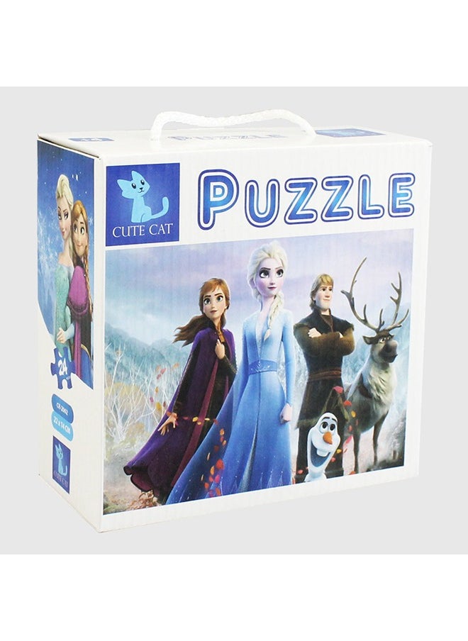 CUTE CAT Frozen Puzzle - 2 in 1 Mini (20 & 24 Pieces)  - Image 1