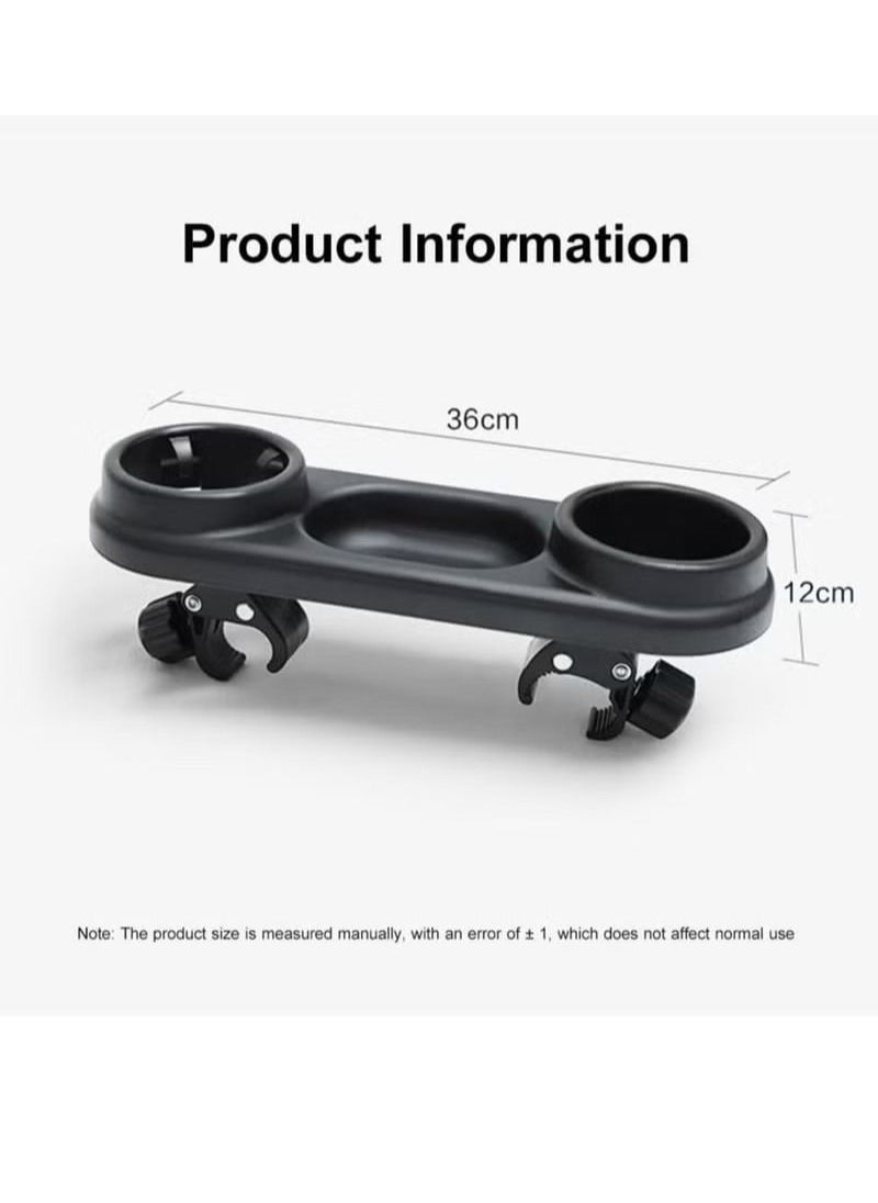 Gonice - Universal Stroller Snack Tray with Cup Holder,Compatible with a Variety of Stroller handrails,ABS Material, Flexible Adjustment of The Installation - Image 1