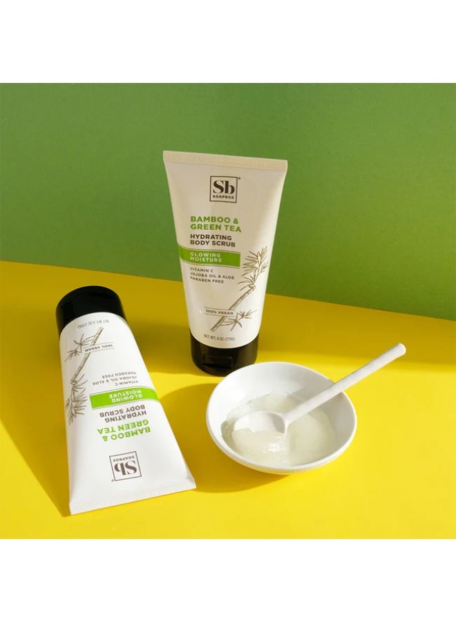 Soapbox Bamboo & Green Tea Hydrating Body Scrub with Vitamin C, Jojoba Oil & Aloe | Vegan & Paraben-Free - Image 3