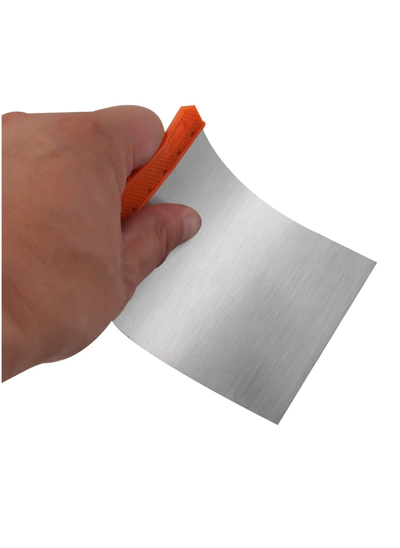 KSEIBI 4 Pieces Plastic Scraper 5,8,10,12cm, Steel Blades, Cleaning Scraper, Flexible Scrapers Tool for Wallpaper, Wall, Car Putty, Spackling, Glass, Labels, Baking, Patching, Plaster Scraping, Painters Tool  - Image 3