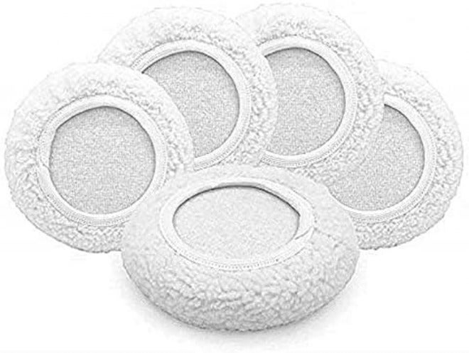 AIVS Wool Buffing Polishing Pads Bonnets Waxer Pads Sanding On Car Buffer bonnets Polisher,5 pieces (5"-6") Single & bulk use compatible - Image 1