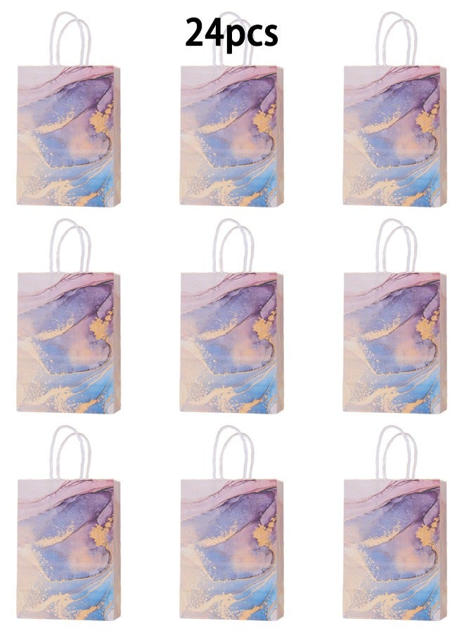 Zeemey 24 Pieces Party Favor Bags,Shopping Bag,Party Bags For Kids, supplies Snack candy Gift Bag Food Bags,Double-Sided Bags For Birthday Wedding Celebrations Party Favors  21*15*8(Pink) - Image 1