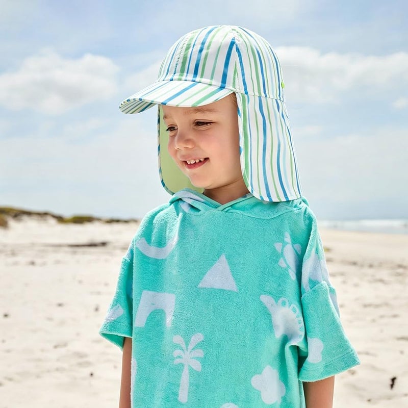 Gifts Treat Kids Legionnaires Hat, UPF 50+ Sun Protection Swim Cap Flap Hat for Kids, Quick Drying Boys Sun Hat with Neck Protection for Beach Seaside Pool… - Image 2