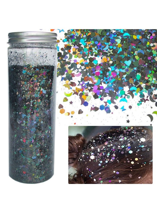 150G Chunky Body Glitter Holographic Black Star Moon Heart Butterfly Glitters Flakes Sequins Accessories For Resin/Crafts/Nails/Makeup/Slime - pzsku/Z325D4DEC8D2C130D6AA5Z/45/_/1734437549/635cf1e0-be66-4009-b34d-3af85122ca9f