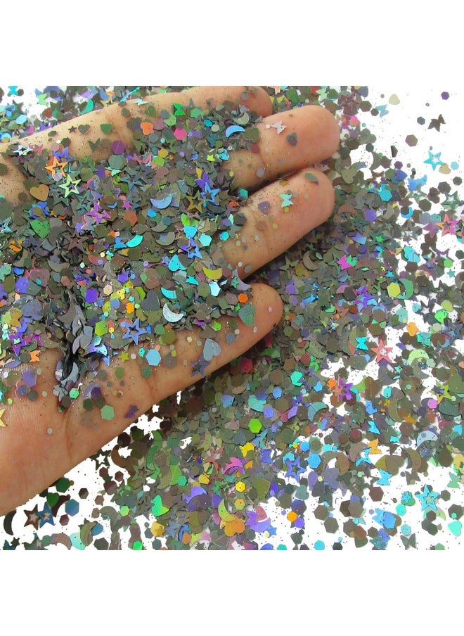 150G Chunky Body Glitter Holographic Black Star Moon Heart Butterfly Glitters Flakes Sequins Accessories For Resin/Crafts/Nails/Makeup/Slime - pzsku/Z325D4DEC8D2C130D6AA5Z/45/_/1734437670/0719a67c-f4ae-4371-b961-b6b230aedd3f