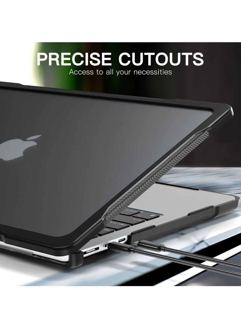 Captaintech MacBook Air 13.6" Case (2022-2024 M2/M3) - Heavy Duty Dual Layer Hard Shell with Kickstand for A2681/A3113 Models - Image 4