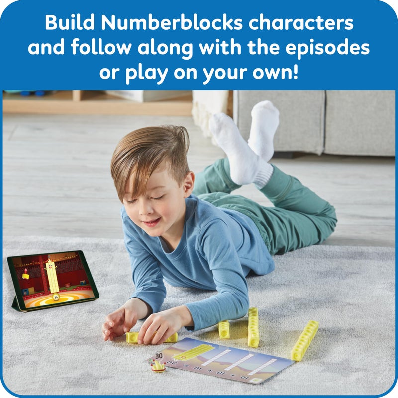 hand2mind hand2mind MathLink Cubes Numberblocks 21-30 Activity Set, 20 Preschool Learning Activities, Counting Blocks, Linking Cubes, Educational Toys for Kids, Number Games, Math Manipulatives Kindergarten  - Image 4