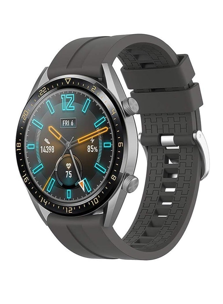 22MM Band  Silicone Strap For Samsung Galaxy Watch3 45mm/Galaxy 46mm/Gear S3/Huawei Watch 3/4 GT4 GT3 46MM/GT2E/GT2 Pro/GT GT2 46MM/Honor Magic Watch2 46mm/Amazfit GTR 2/2e/3/3