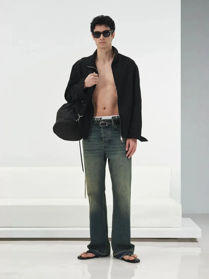 جيستو GIESTO Tencel Linen Jacket with Zipper