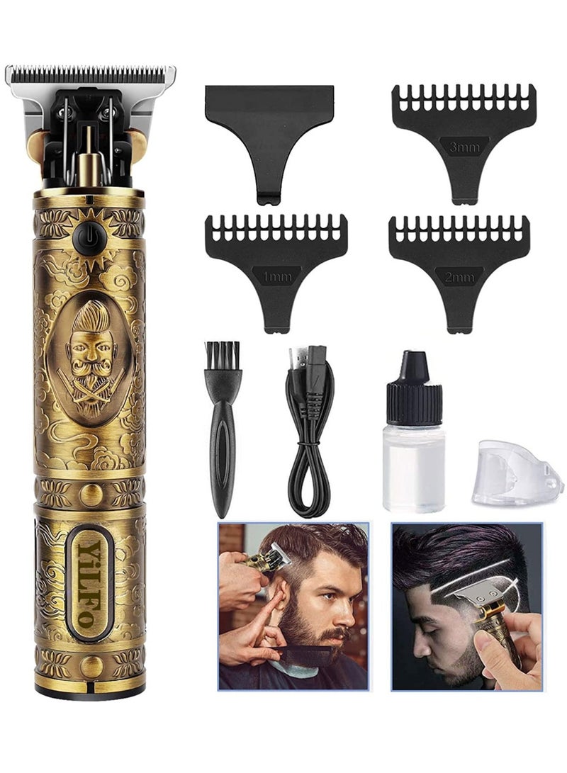 إلترازون Hair Clippers Men,Beard Trimmer Men with Combs,Professional Rechargeable Precision Sharp T-Blade Grooming Kits - Image 1