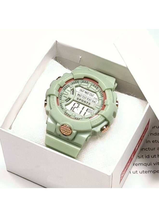 Goolsky ساعة إلكترونية مضيئة متعددة الوظائف مقاومة للماء للطلاب والرياضيين - Image 1