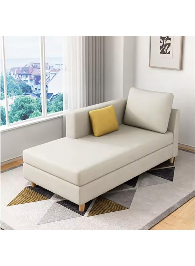 Zayn comforts أريكة تشيس لونج بسيطة صلبة مع ذراعين مربعين و 2 وسائد - Image 1