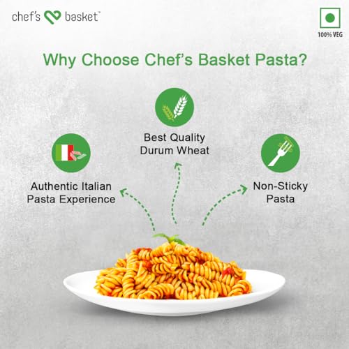WeiKField Chef's Basket Fusilli Pasta 500 gm Pouch | Made With 100% Durum Wheat Semolina | 100% Suji | No Maida | Rich in Protein & Fibre | 100% Vegetarian | Non-Sticky Healthy Pasta - Image 4