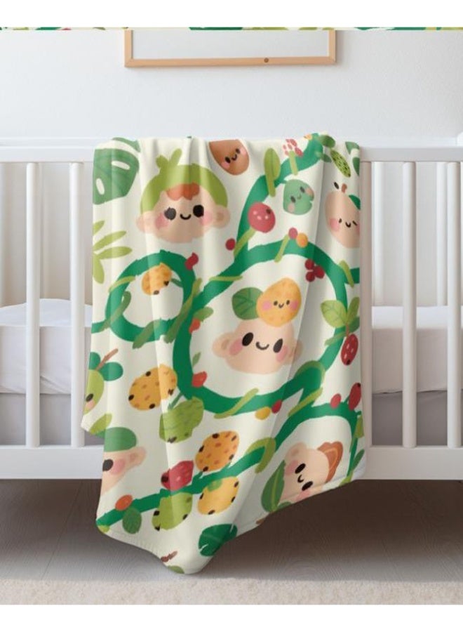 general Baby and children's cartoon flannel thin blanket (warm and comfortable, suitable for sleep, game use) 70cm*100cm - Image 2