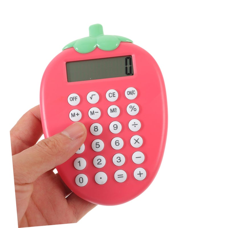 Candy Color Small Solar Calculator Portable For Students And Office Use Lightweight Handheld Design - Image 3