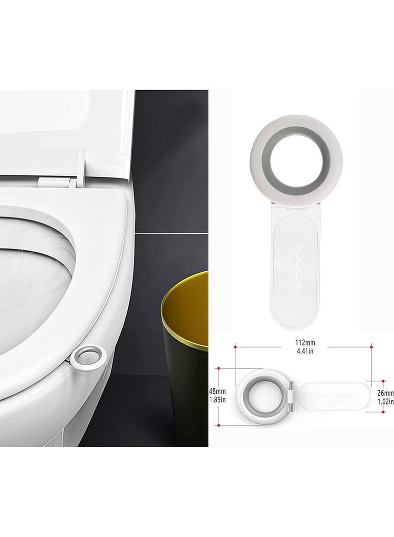 Sweet seven Bidet Bumper Kit - 4PCS Universal Seat Height-Increasing Pads with Strong Adhesive, Replacement Bumpers for Toilet Seat - Image 2