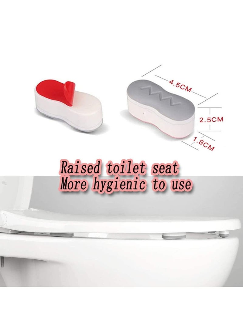 Sweet seven Bidet Bumper Kit - 4PCS Universal Seat Height-Increasing Pads with Strong Adhesive, Replacement Bumpers for Toilet Seat - Image 3