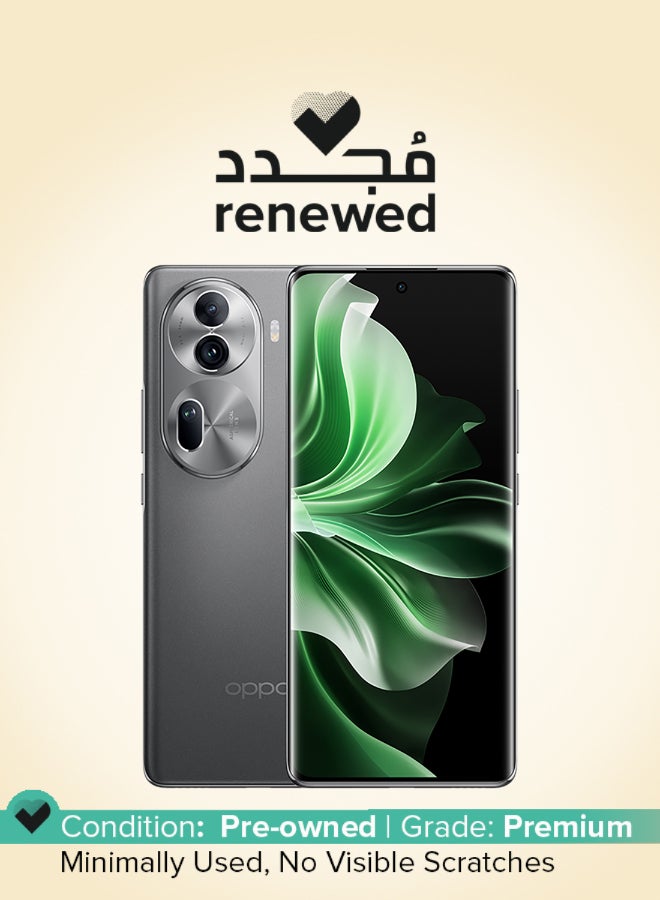 OPPO Renewed - Reno 11 Pro Dual SIM Rock Grey 12GB RAM 512GB 5G - UAE Version - Image 1